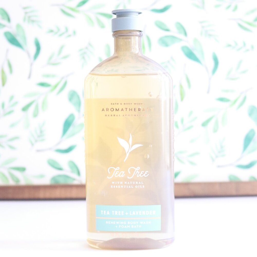 BBW | Tea Tree & Lavender Essential Oil Herbal Foaming Body Wash NWT | 10 fl oz